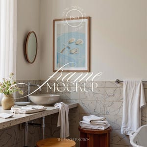 Vertical Frame Mockup: A3 A4 A2 Art Display (PSD Template, Photopea Compatible)