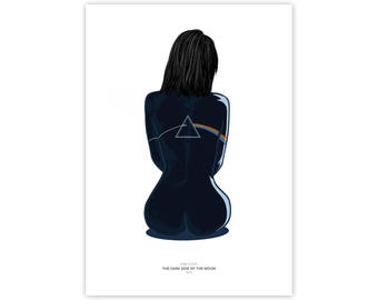 Pink Floyd 'Backs' / Dark Side 30th Anniversary Limited Edition art print 2025. Hand signed & numbered by Pink Floyd designer Finlay Cowan