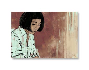 Kelsi - Limited Edition Giclee Print. Signed & numbered by Pink Floyd artist Finlay Cowan