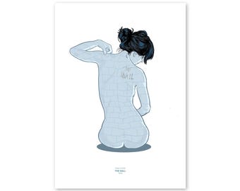 Pink Floyd 'Backs' / The Wall 30th Anniversary Limited Edition art print 2025. Hand signed & numbered by Pink Floyd designer Finlay Cowan