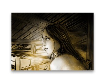 Anna Limited Print. Signed & numbered by Pink Floyd artist Finlay Cowan