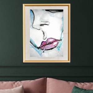 Aquarela original pintada à mão pelo artista do Pink Floyd Finlay Cowan em papel de qualidade 50 cm x 70 cm