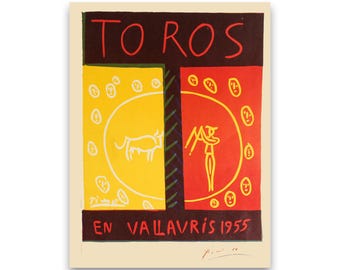Picasso Toros Print | Limited Edition Fine Art Poster | Modern Cubist Wall Art | Museum-Quality | Gift for Art Lovers | Bespoke sizes