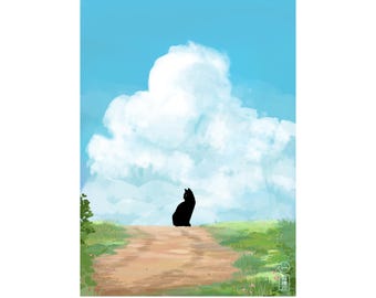 GiGi Birthday - Limited Edition Giclee Print. Signed & numbered by Pink Floyd artist Finlay Cowan