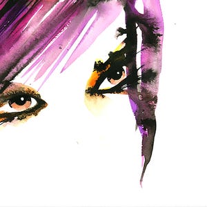 Aquarela original pintada à mão pelo artista do Pink Floyd Finlay Cowan em papelão resistente.