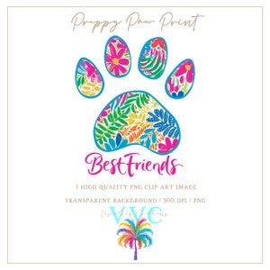 Preppy Paw Print Clip Art - fundo transparente em PNG - cachorro, cachorros, pata de animal de estimação, pata de animal, impressão de pata de cachorro, pata de cachorro formal, clipart de animal