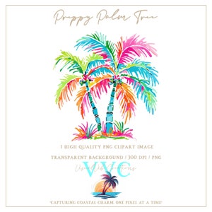 Images clipart palmier preppy - arrière-plan transparent en PNG - palmier, plage, île, cocotier, Floride, tropical, paradis, été
