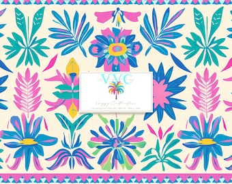 Papel digital Preppy Southwestern, 1 patrón sin costuras para álbum de recortes imprimible - Descarga instantánea, patrón azteca, western sin costuras