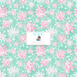Preppy Snowflake Digital Paper, 1 Seamless Pattern for Printable Scrapbook  - Instant Download, christmas, xmas, winter, snow, flake