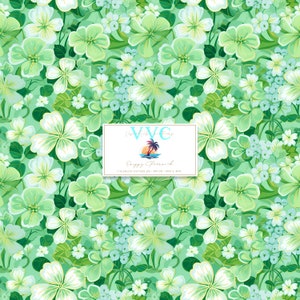 Papel digital Preppy Shamrock, 1 patrón sin costuras para descarga instantánea de Scrapbook, día de San Patricio, Día de San Patricio, irlandés, Irlanda, trébol