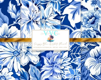 Society6 ケース Ocean Blue Flower Pattern il_340x270.5869356362_yrho.jpg