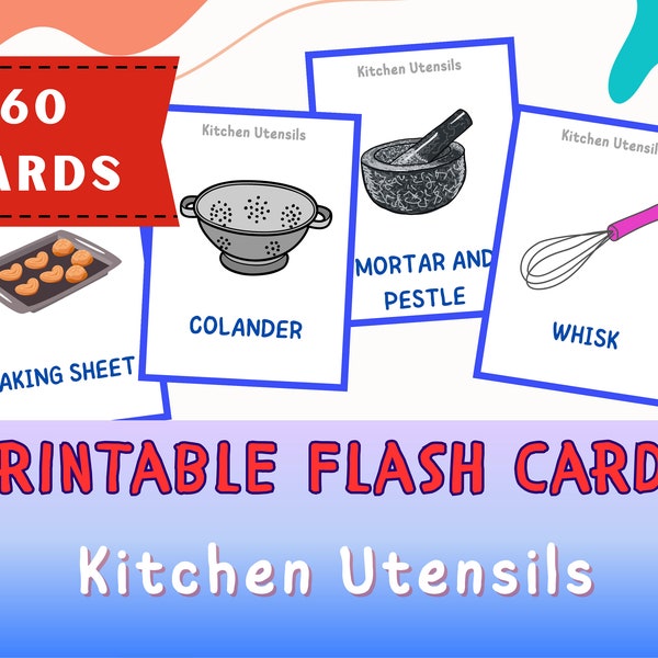 Flash Cards Etsy