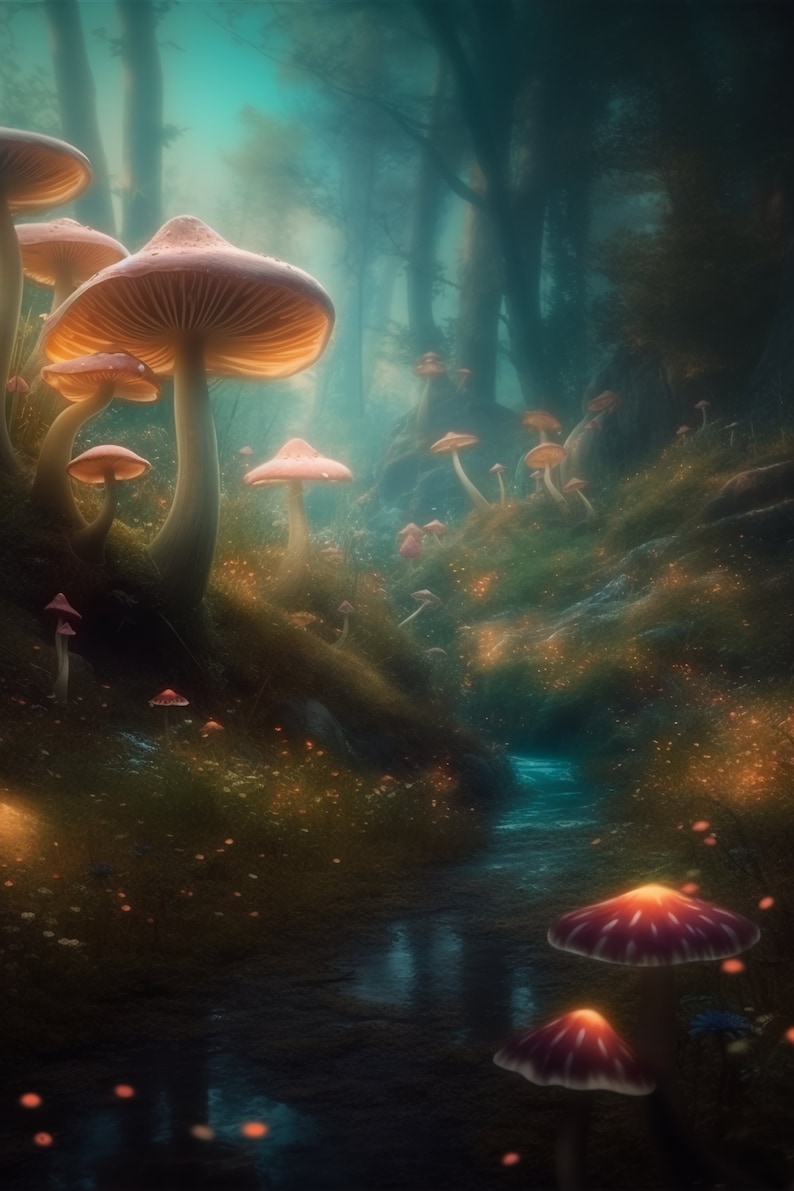 Mushroom Oasis - Etsy