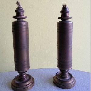 Antique Double Bronze Lamp,Bronze table lamp, home decor lamp