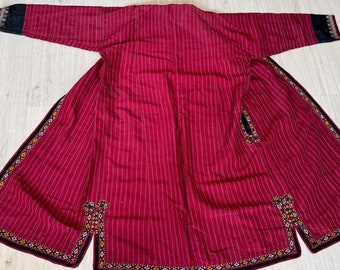 Overcoat, Turkmen Silk Embroidered Chapan, Antique Jacket, Kimono, Kaftan Dress, Turkmen coat