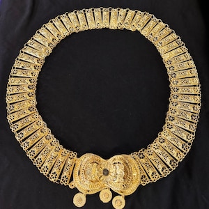 Bridal Belt, Filigree Embroidered, Ottoman Model Bindalli Belt, Anatolian Turkish