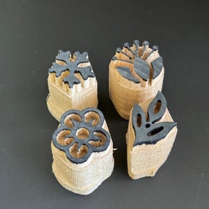 Wood Printing Blocks: Ottoman Textile Stamps, Set of 4