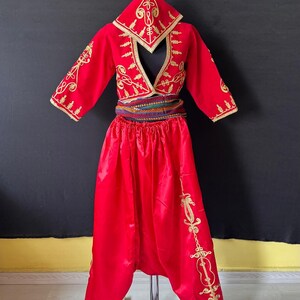 Anatolian Cepken and Shalwar Costume, Vintage Embroidered Jacket, Folk costume, Dance Costume,