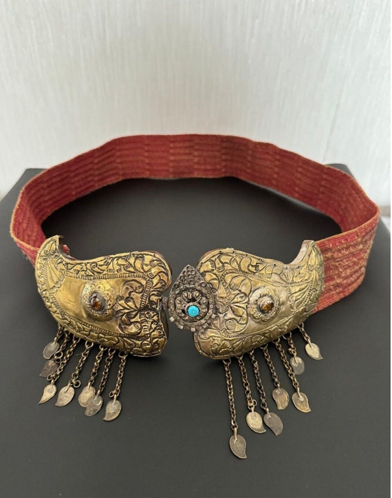 Antique Ottoman Period Bridal Belt, Bindallı belt… - image 1
