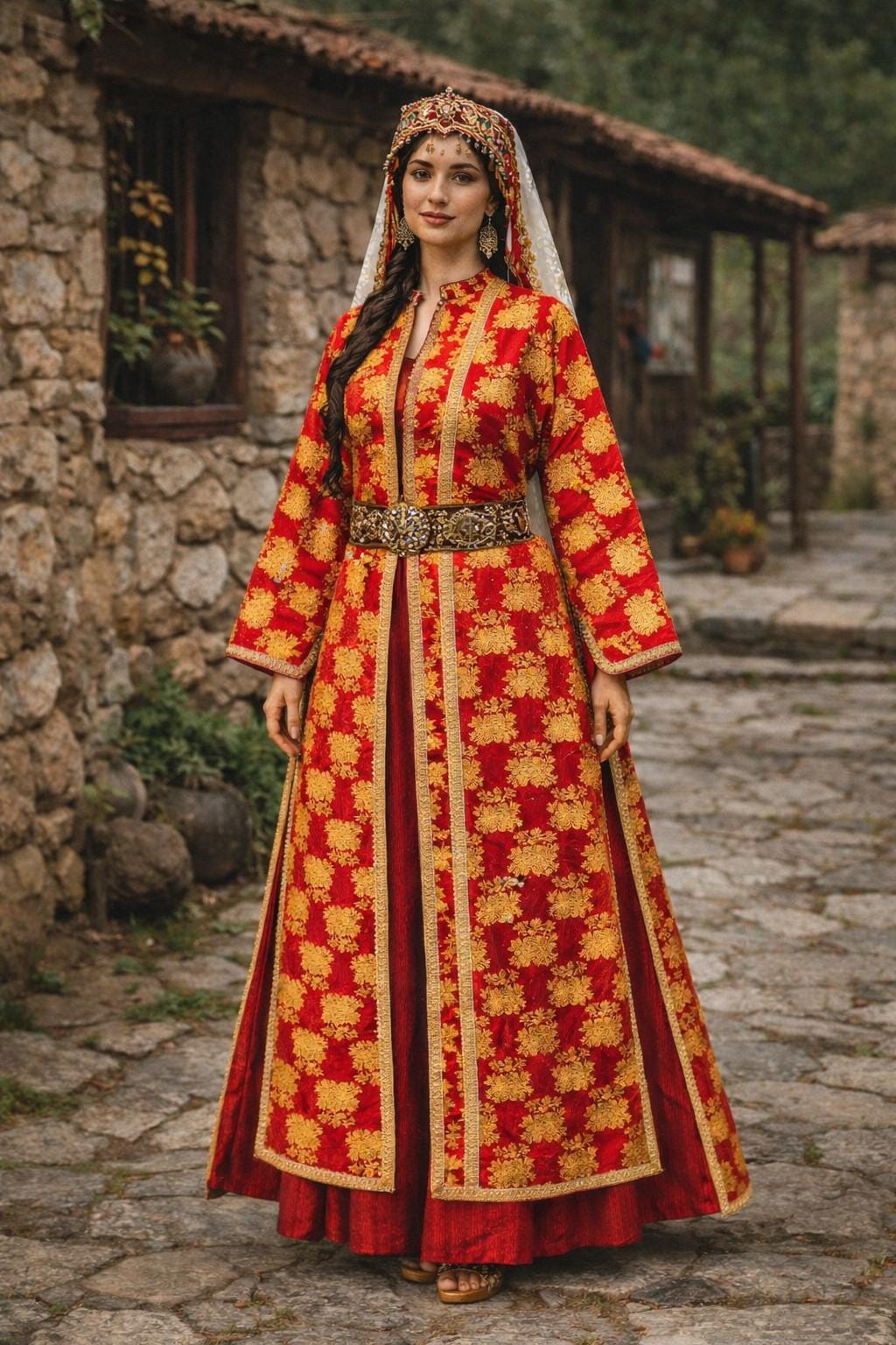 ertugrul dress for ladies Traditional Turkish Ottoman Costume for Girls