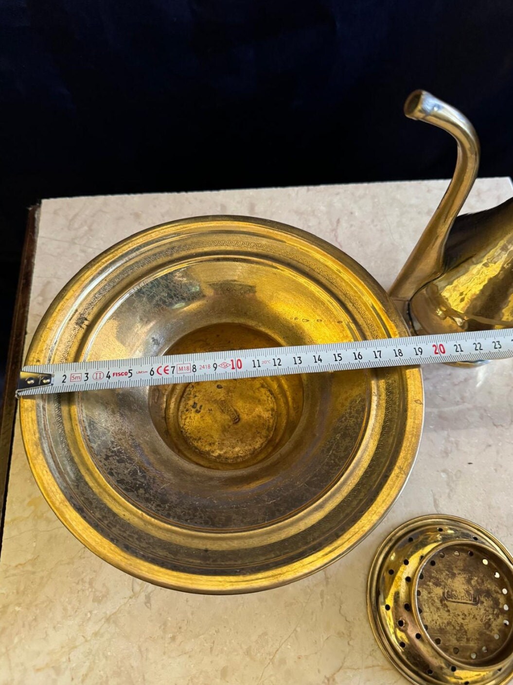 ヴィンテージ真鍮製水差しセット：希少な農家風装飾 - Etsy 日本