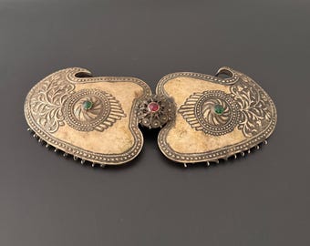 19 世紀初頭のイスラム トルコ オスマン帝国の民族的なシルバー パネル