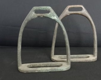 VINTAGE SILVER HORSE STIRRUP TOBO MEXICO