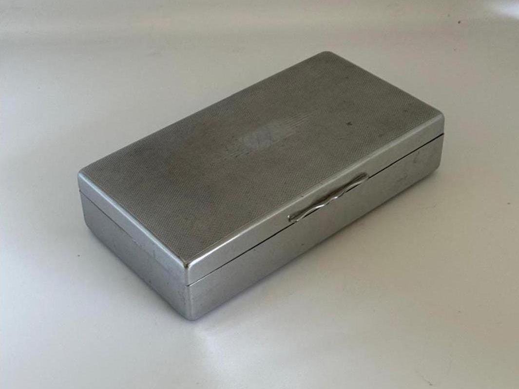 Boîte à Tabac Ancienne En Argent Sterling Gorham - Style Victorien Avec Monogramme - Collector