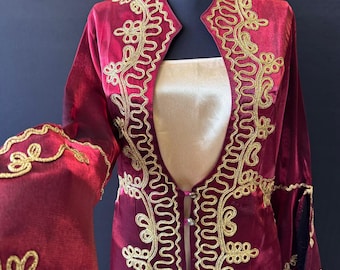 Traditional Bindalli ,Turkish Sultan Women's Costume, Ottoman Model Dress, Henna Night Kaftan