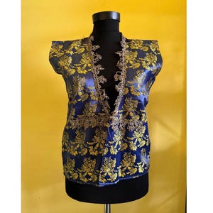 Ottoman Antique Silk Vest Cepken, Antique Textile, Antique Clothing, Local Clothing, Ottoman Clothing