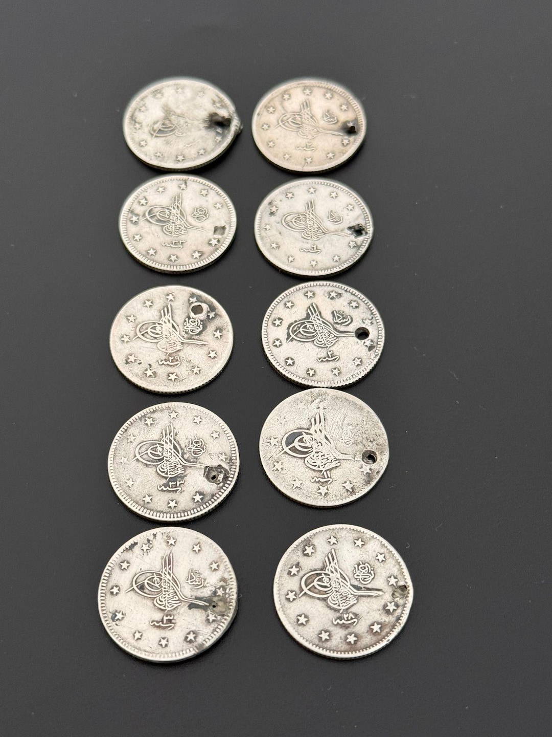 Tughra のアンティーク オスマン コイン |ギュムシュ オスマンル パラシ |歴史的な収集可能なお金 - Etsy 日本
