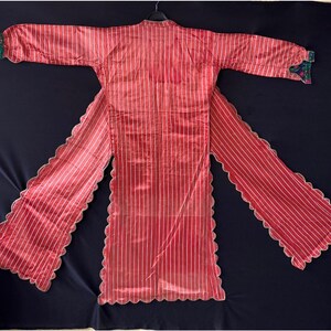 Antique Ottoman Silk Turkish Women&#39;s Costume, Anatolian Three Skirts, Antique Ottoman Kaftan, Antique Silk Kaftan