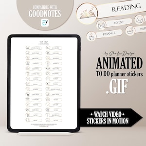 Animierte Goodnotes TO DO Aufkleber, GIF Planer Aufkleber, Animation Gifs digitale Aufkleber, To do-Symbole, Planung Alltagssymbol Aufkleber