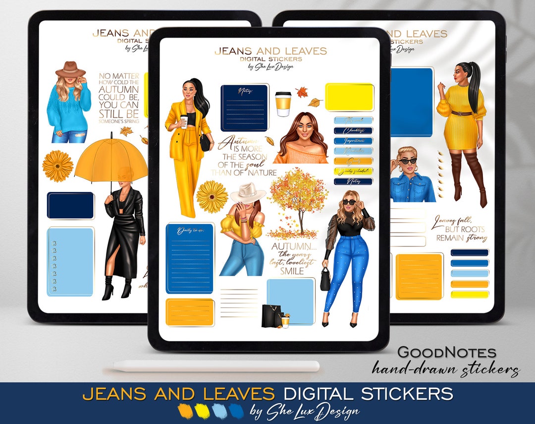 Autumn Digital Stickers, Seasonal Stickers for Goodnotes Planner, Fall ...