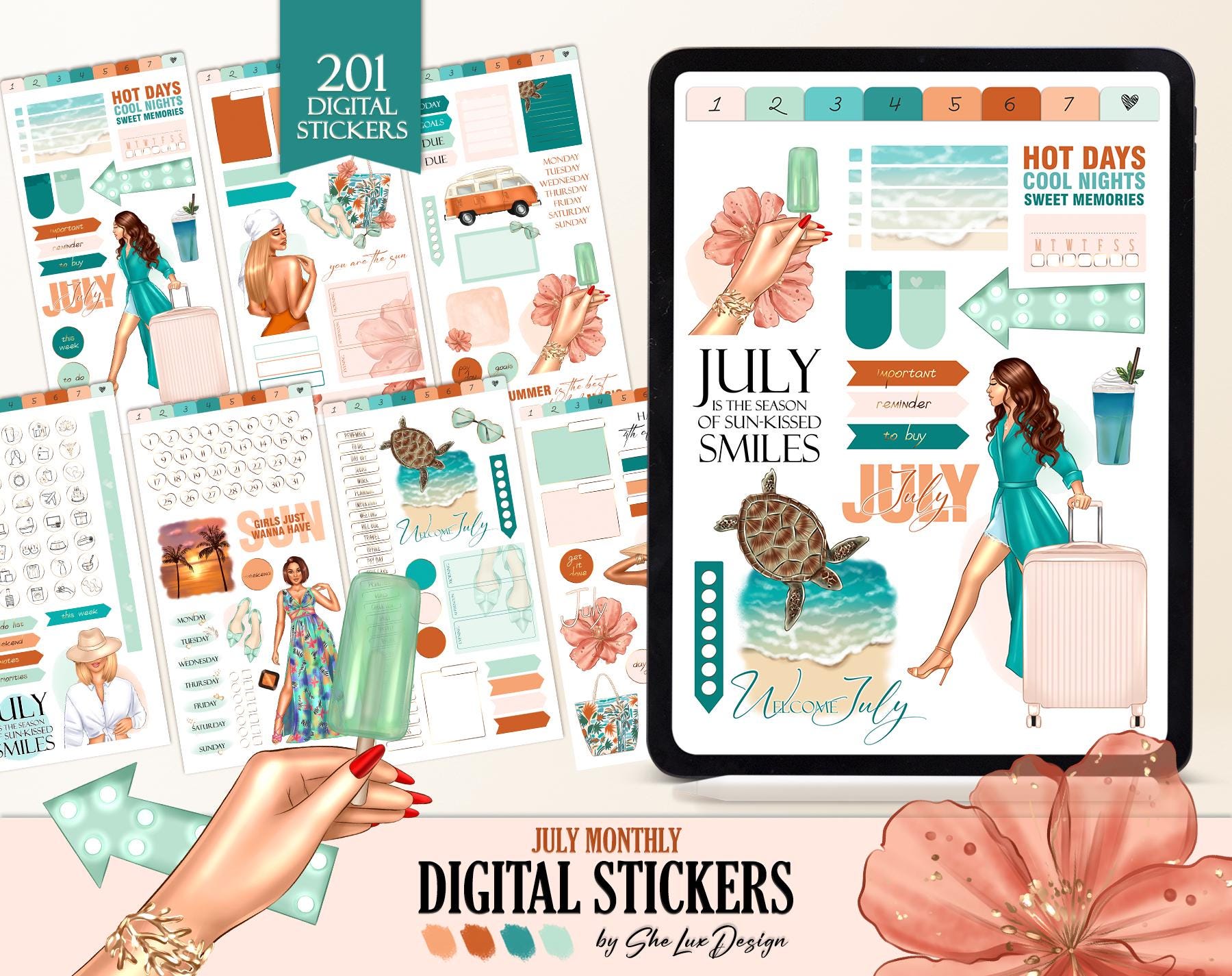 Ebike Chainring PTO Planner Stickers - Script PTO Labels For ...