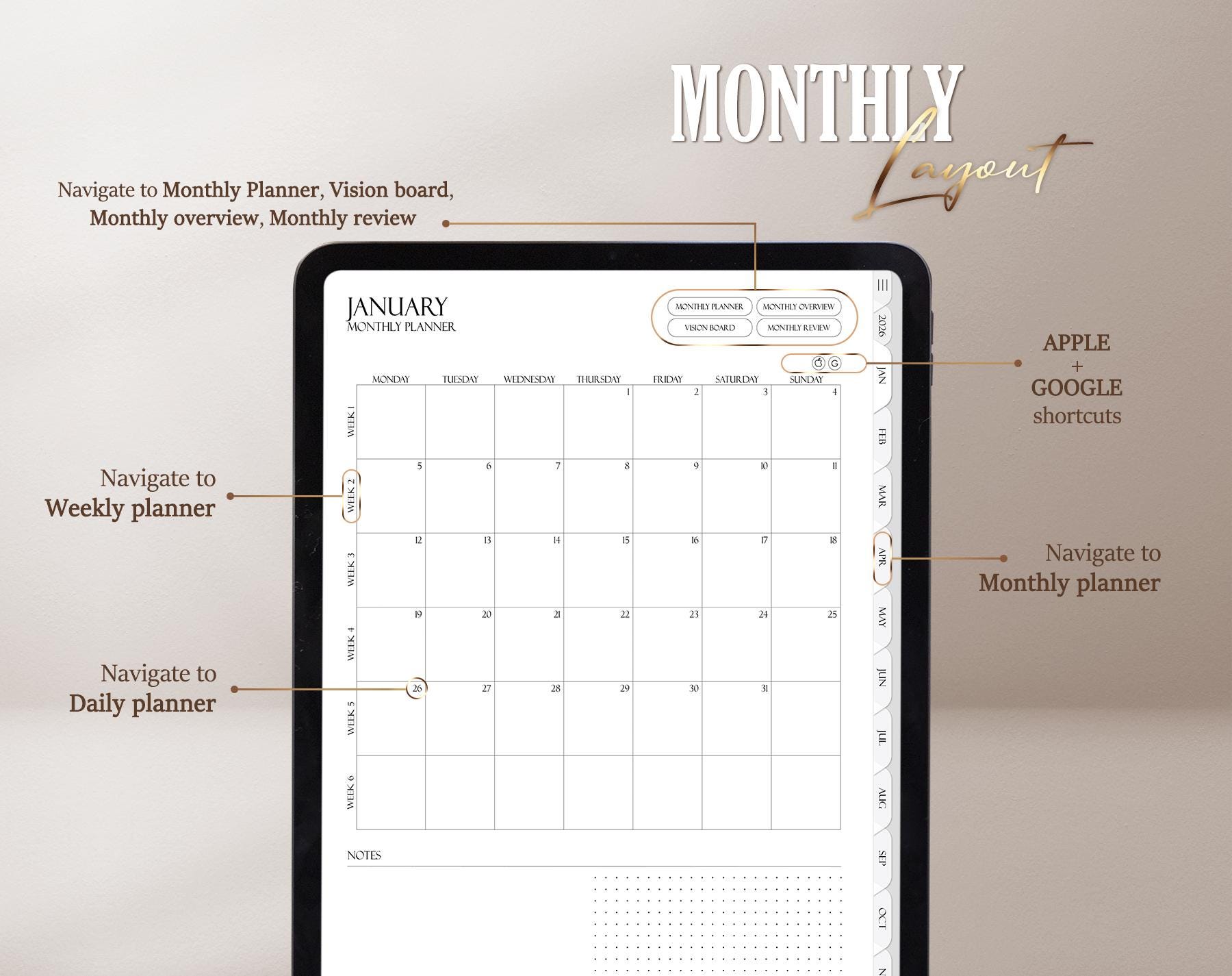 2026 Digital Planner, Ultimate iPad & Android Planner, Box Weekly ...