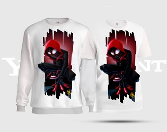 Spider-Man: Into the Spider-Verse Unisex Tees, Marvel Spiderman Lover All-Over-Print Sweatshirt, Cinder Superhero Comic AOP T-Shirt S18