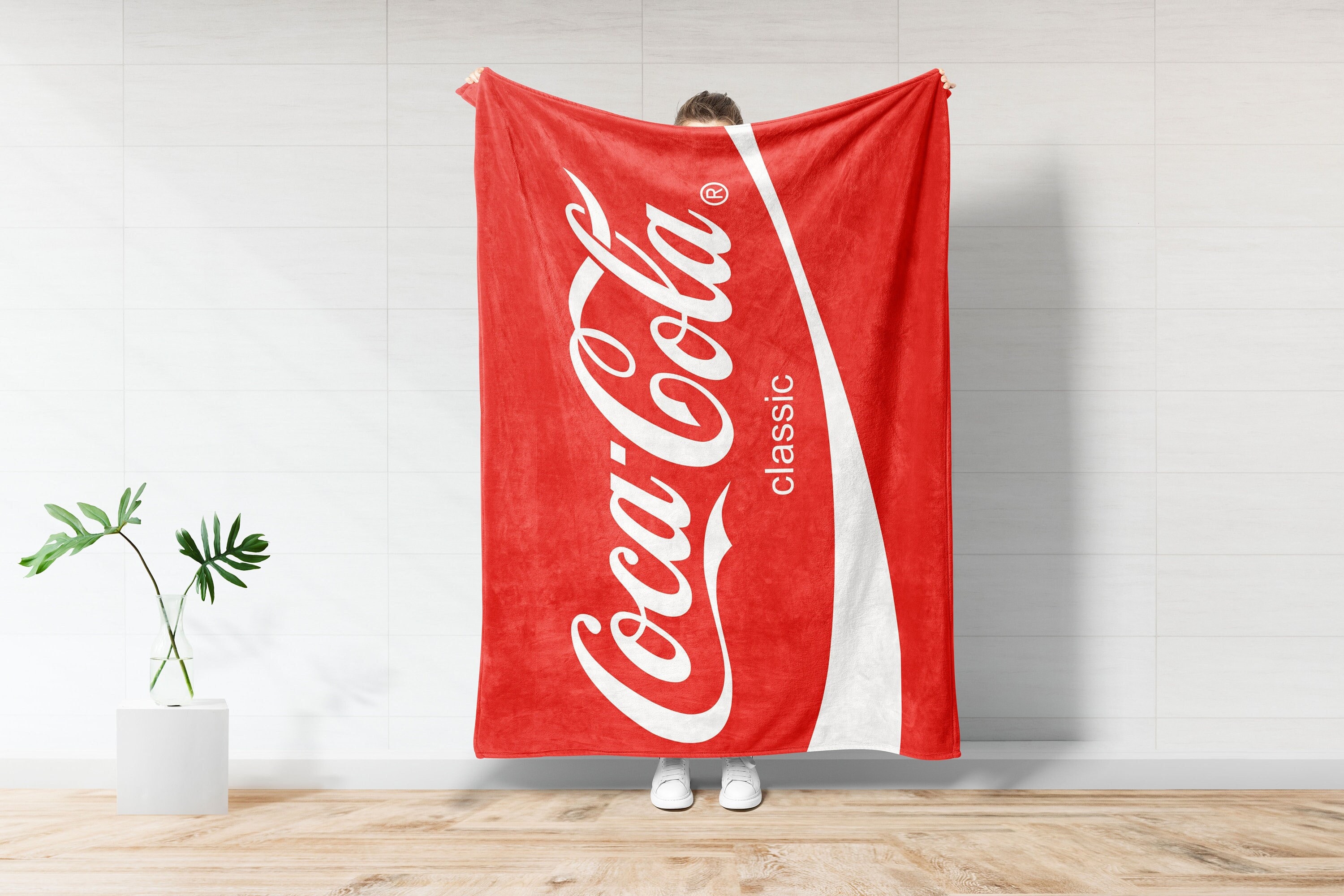 Vintage coca cola blanket sale