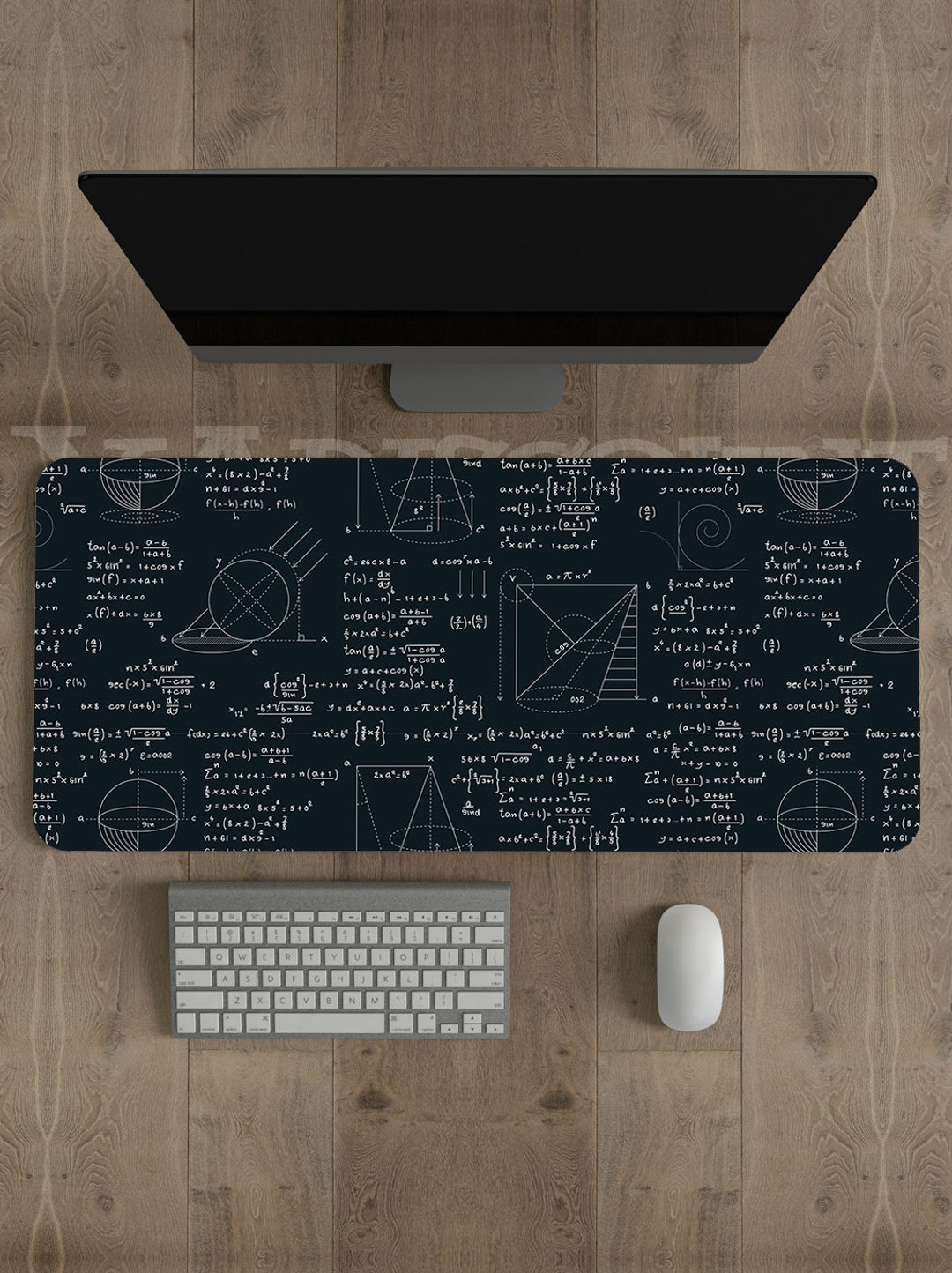 Mathematical Formula Daigrams Desk Mat, Physics Background Mouse Pad ...