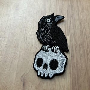 Raven and skull patch