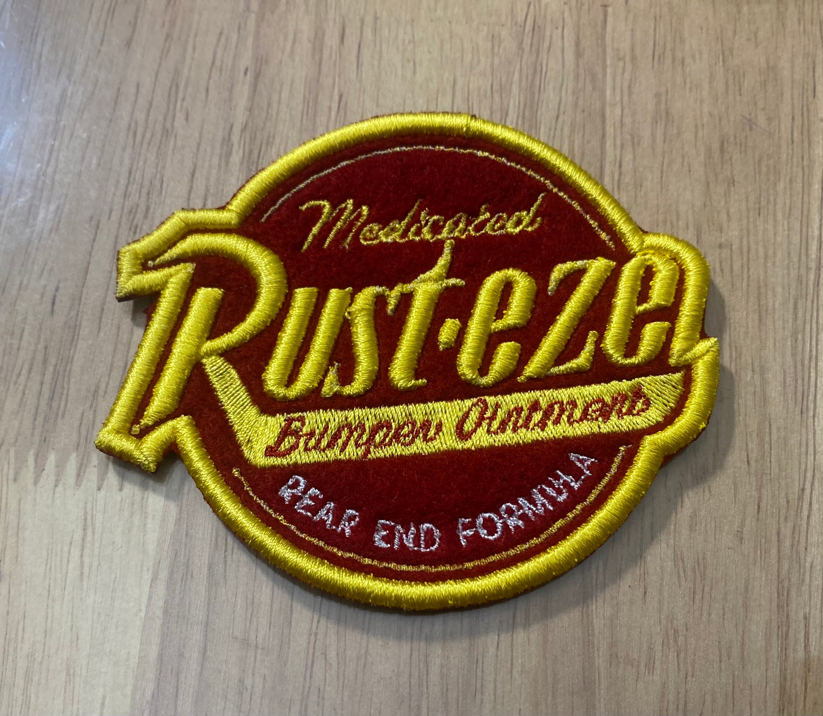Medicated Rust Eze Rust-eze Patch, Cars Movie Patch, Medicated Rusteze Patch - Etsy