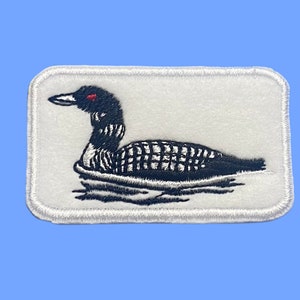 Loon bird patch, water bird patch, duck patch
