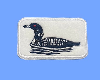 Loon bird patch, water bird patch, duck patch