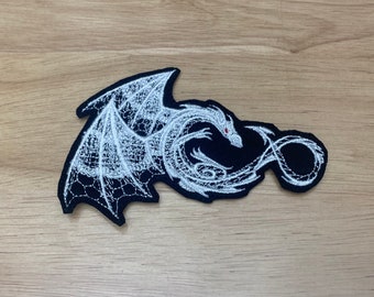 Embroidered Dragon Iron-On Patch