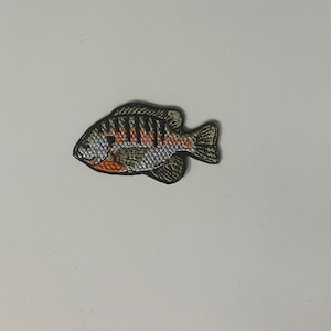 Bluegill iron on patch/ fish patch/ fishing patch