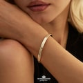 Custom Birth Flower Cuff Bracelet, Wrap Around Engraved Open Bangle, Personalized Floral Jewelry, Birthday Gift for Her, Graduation Gift
