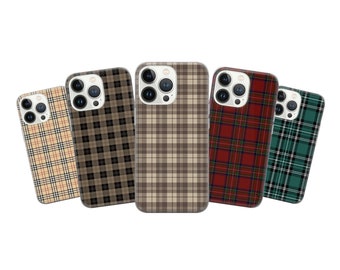 Funda de teléfono con patrón tejido y cubierta de cuadrícula compatible con iPhone 17 Pro Max, 16 Pro, 15, 14, 13, 12, 11 y Samsung S25, S24, A56, A16, Pixel 10, 9
