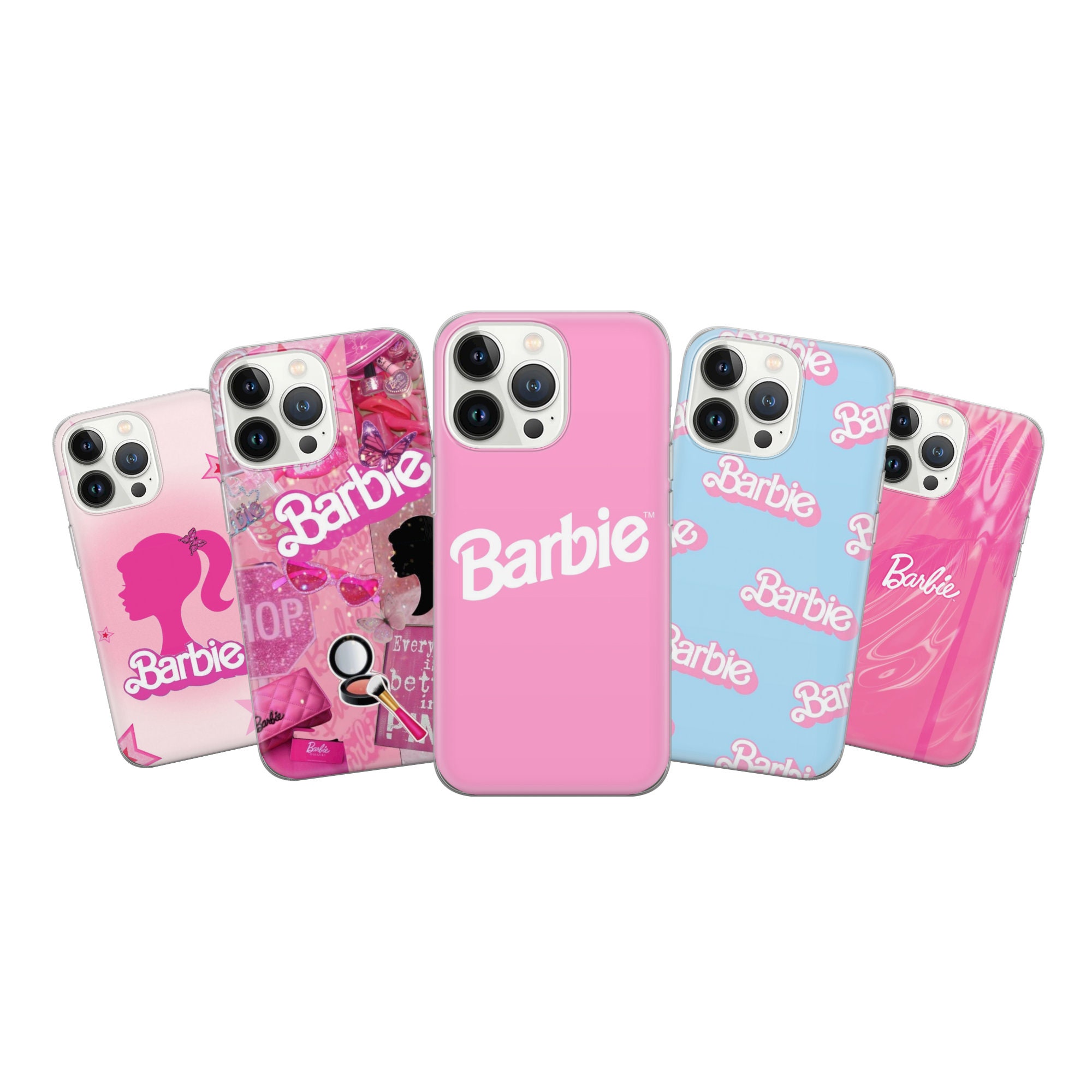 Funda para iPhone 14 Pro Max Oficial de Mattel Barbie Logo Barbie Silicona  Negra - Barbie