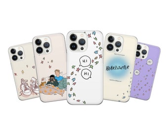 Custodia per telefono Heartstopper Cover divertente adatta per iPhone 14 Pro, 13, 12, 11, XR, 8+, 7 e Samsung S23, S22, A53, A51, Huawei P20, P30 Lite