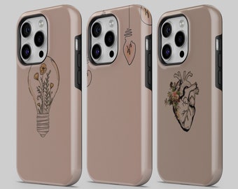 Camel Brown Phone Case Earthy TOUGH cover fit for iPhone 17 Pro Max, 16 Pro, 15, 14, 13, 12, 11 & Samsung S25, S24, A56, A16, Pixel 10, 9